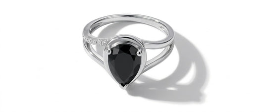 Black agate ring
