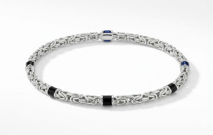 Black agate bracelet for men - Opalea Jewelry