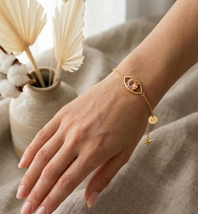 Citrine eye bracelet - Opalea Jewelry