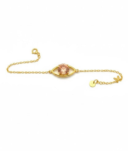 Citrine eye bracelet - Opalea Jewelry