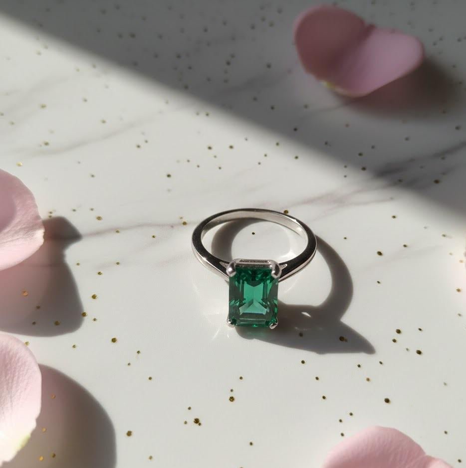 Green nano ring - Opalea Jewelry