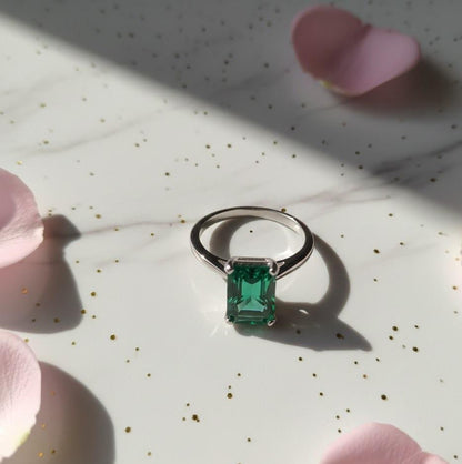 Green nano ring - Opalea Jewelry