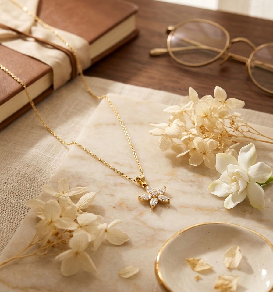 Petal necklace - Opalea Jewelry