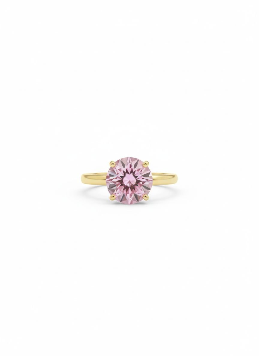 Pink zircon ring - Opalea Jewelry